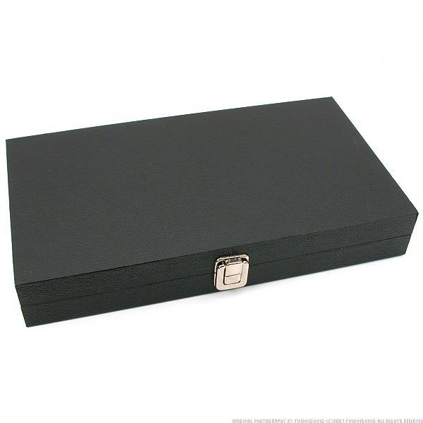 Travel Case & 50 Slot Insert Black 14 1/8" 2Pcs
