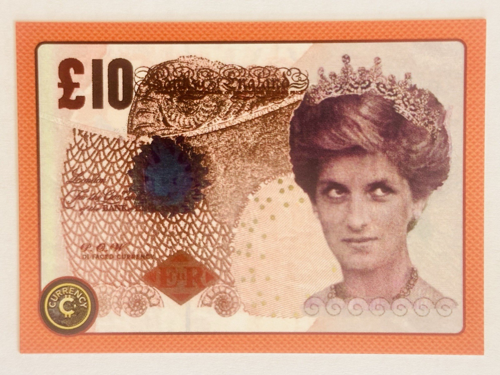 BANKSY DI-FACED TENNER  #25  2025 Cardsmiths Currency Series 5 S5 ICED FOIL Holo