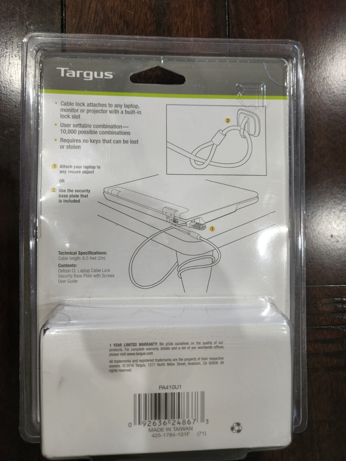 Targus Defcon CL Laptop Cable Lock
