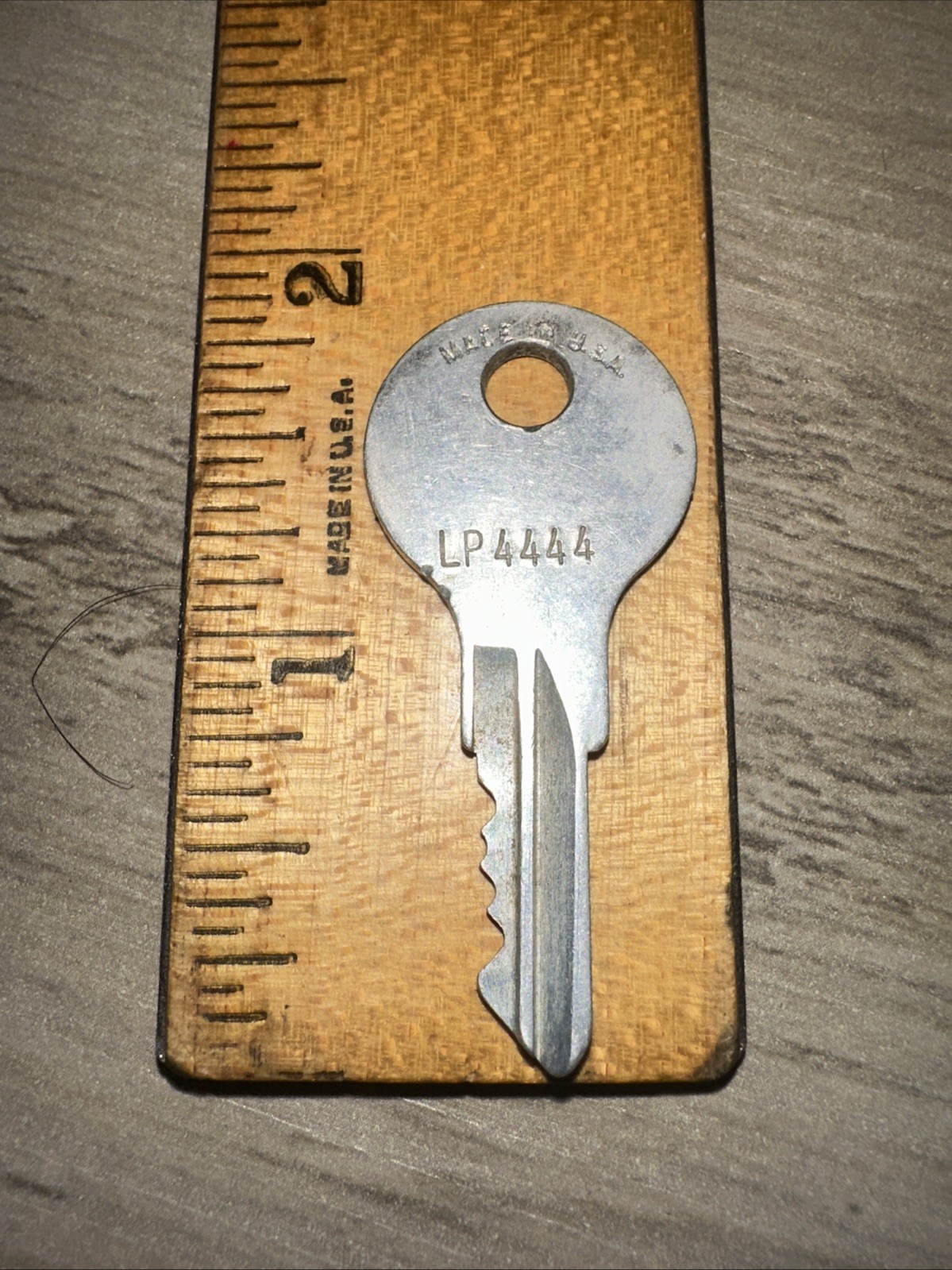 Antique Yale Key #LP4444 Aluminum Key