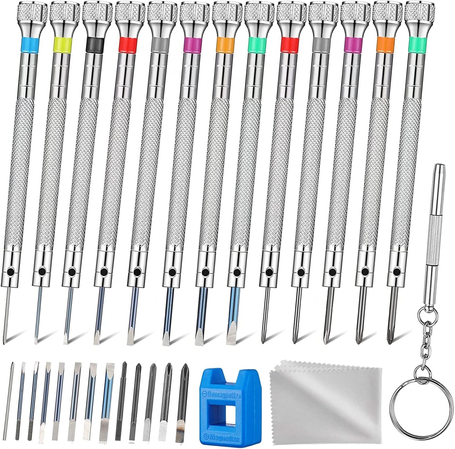 13PCS Precision Watch Screwdriver Set Micro Repair Kit For Glasses Jewelry