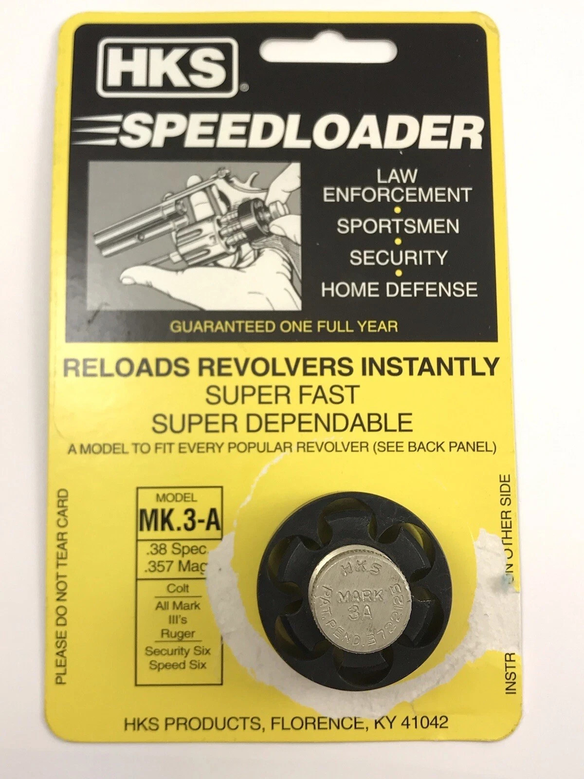 HKS Speed Loader MK 3-A Colt Mark III Ruger Security Six Speed Six