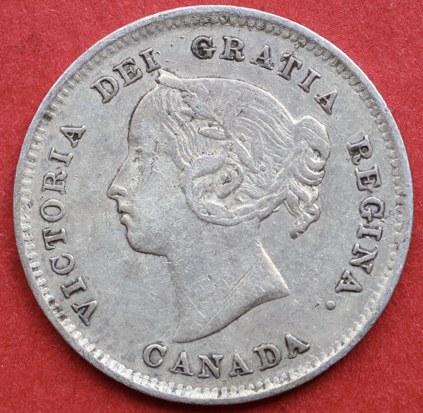 1888 Canada 5 Cents - VF/EF - Scratche Trend 56,50$ Lot#11110