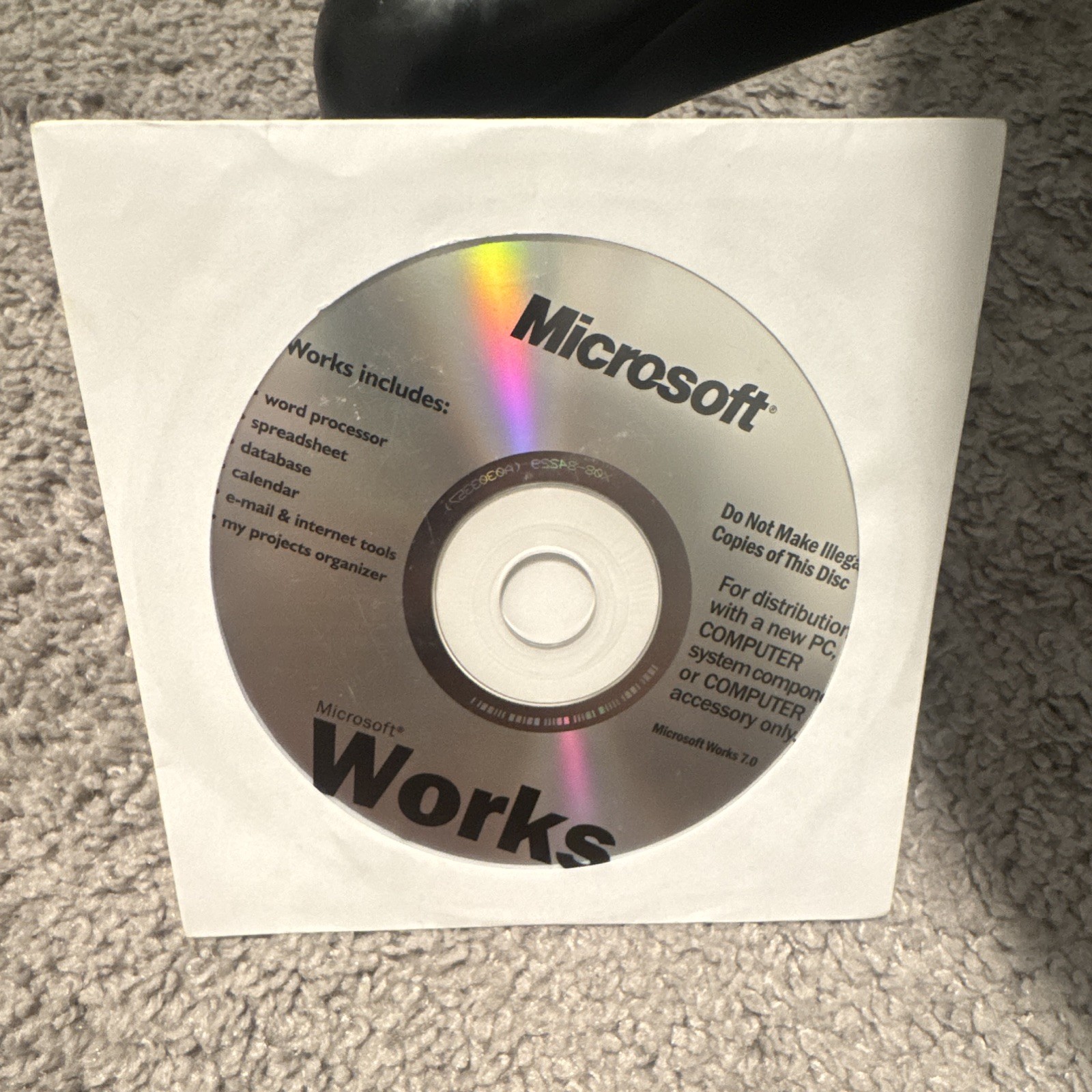 Microsoft Works 7.0 Office Software Suite CD (MPN: vpr Matrix)