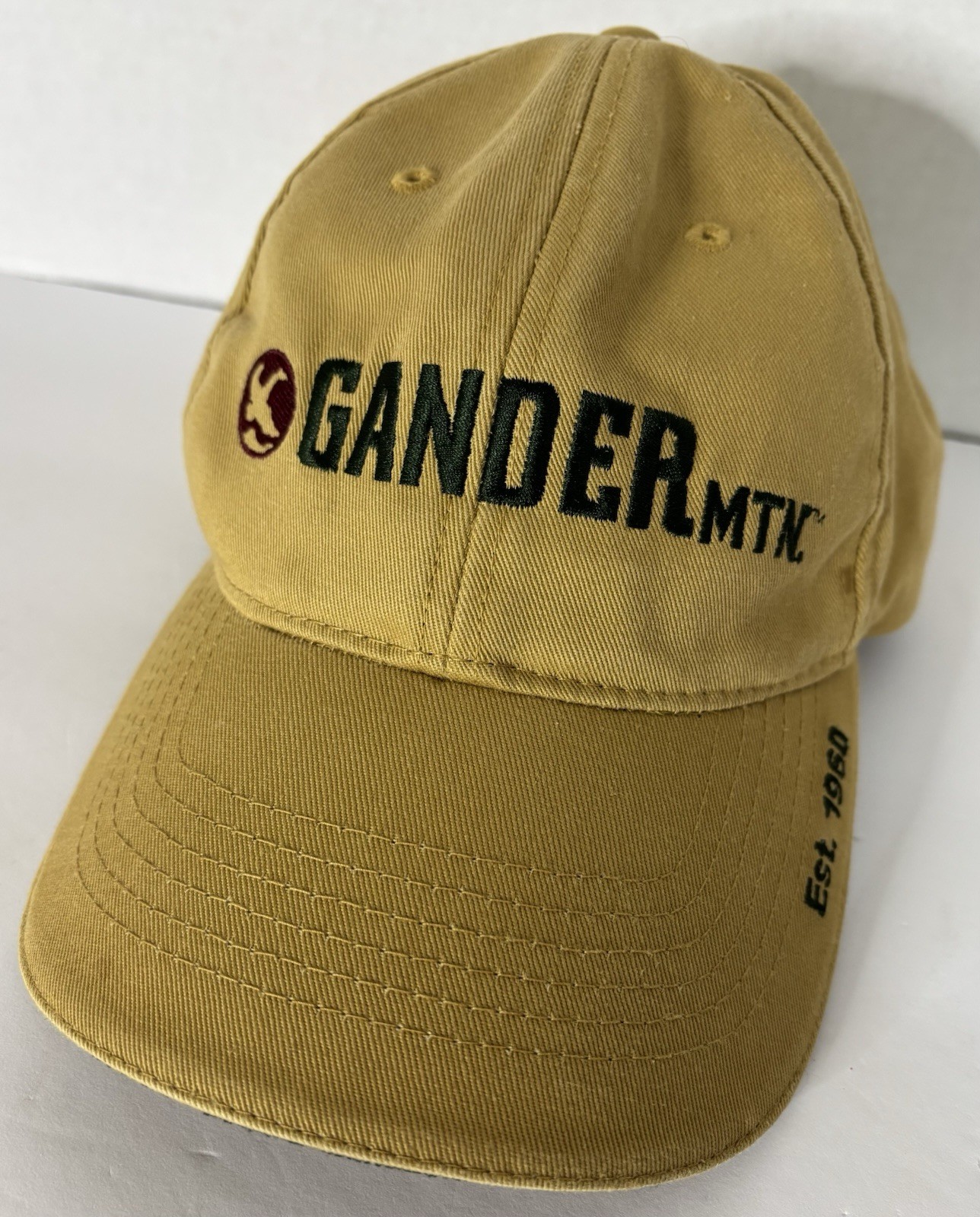 Gander Mountain Beige Adjustable Cotton Ball Cap Hat One Size Unisex Adults