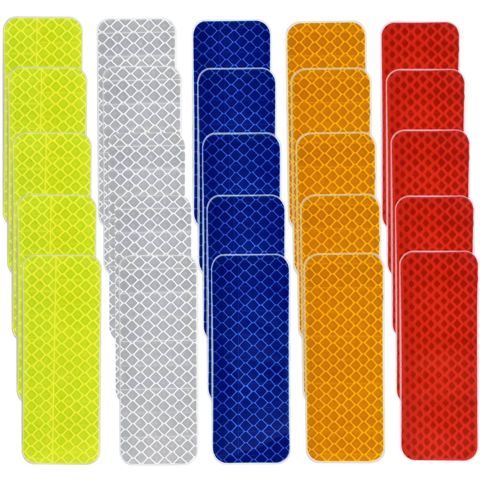 25 Pcs Warning Reflective Stickers Assortment Outdoor 25Pcs, Assorted