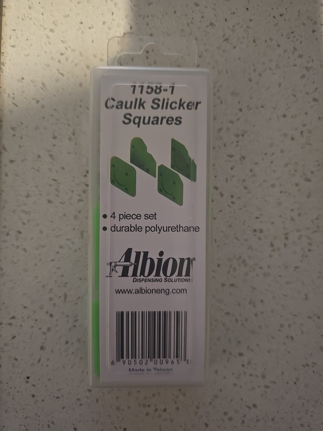 Albion 1158-1 Caulk Slicker Squares 4pc Set