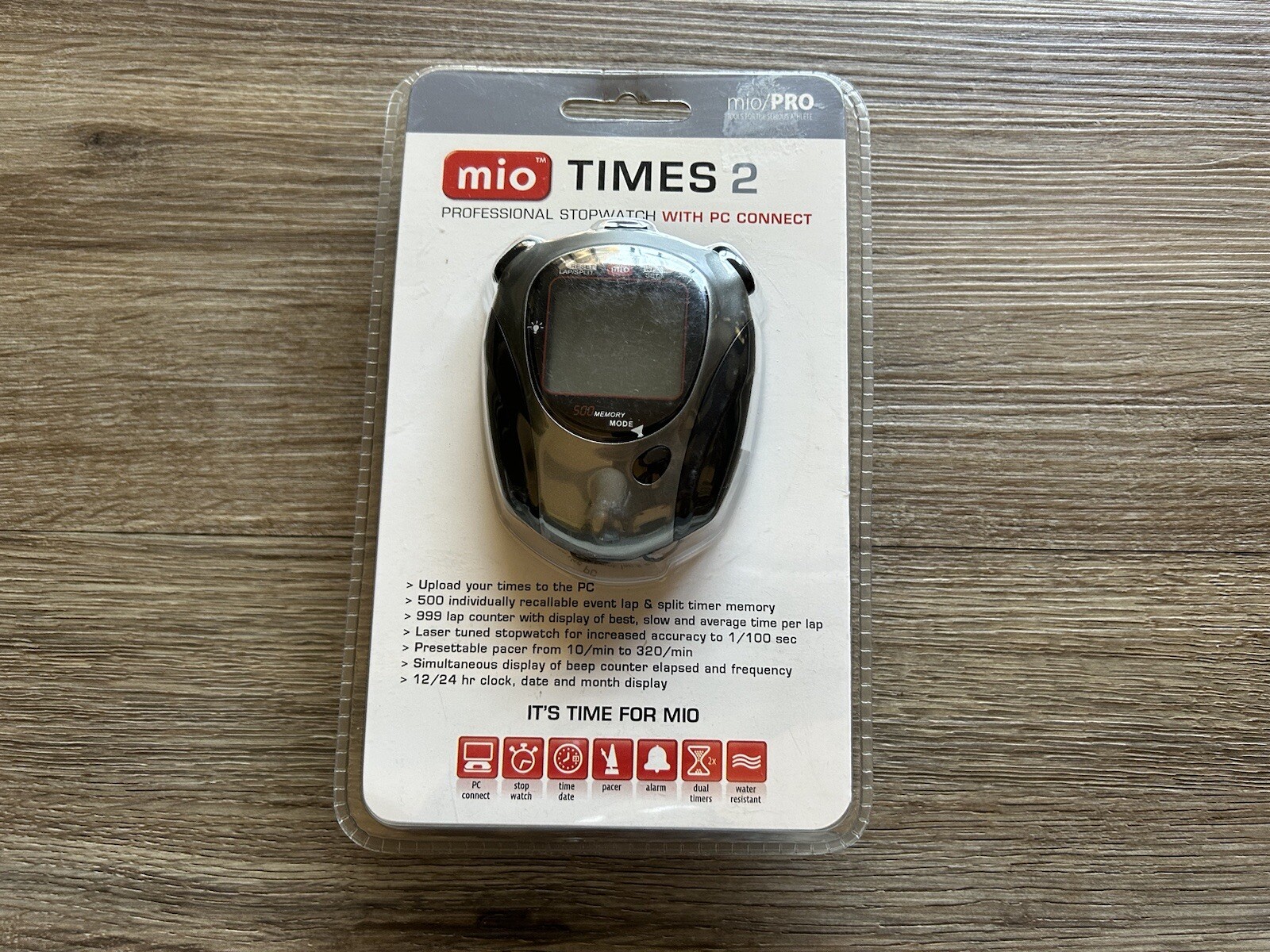 Mio Times 2 All Purpose Stopwatch With PC Upload Pro Stopwatch With PC Connect