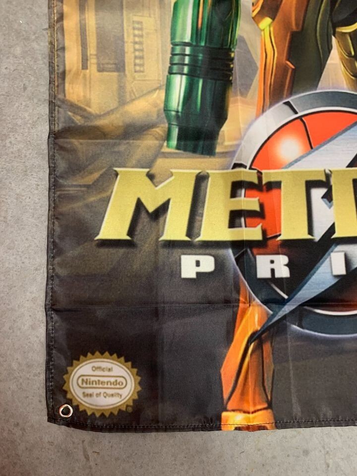 Metroid Prime Custom Wall Flag Banner Tapestry 2 x 3 Ft, Gamecube