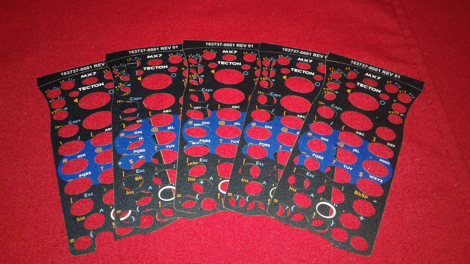 Honeywell/LXE MX7T MX7L 5 Tecton Overlays 32 Key Numeric 163737-0001