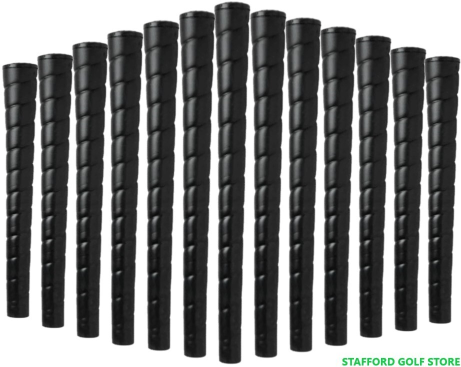 Star Smoothee Wrap Golf Club Grips – .600" Core Standard Size Black Classic Look