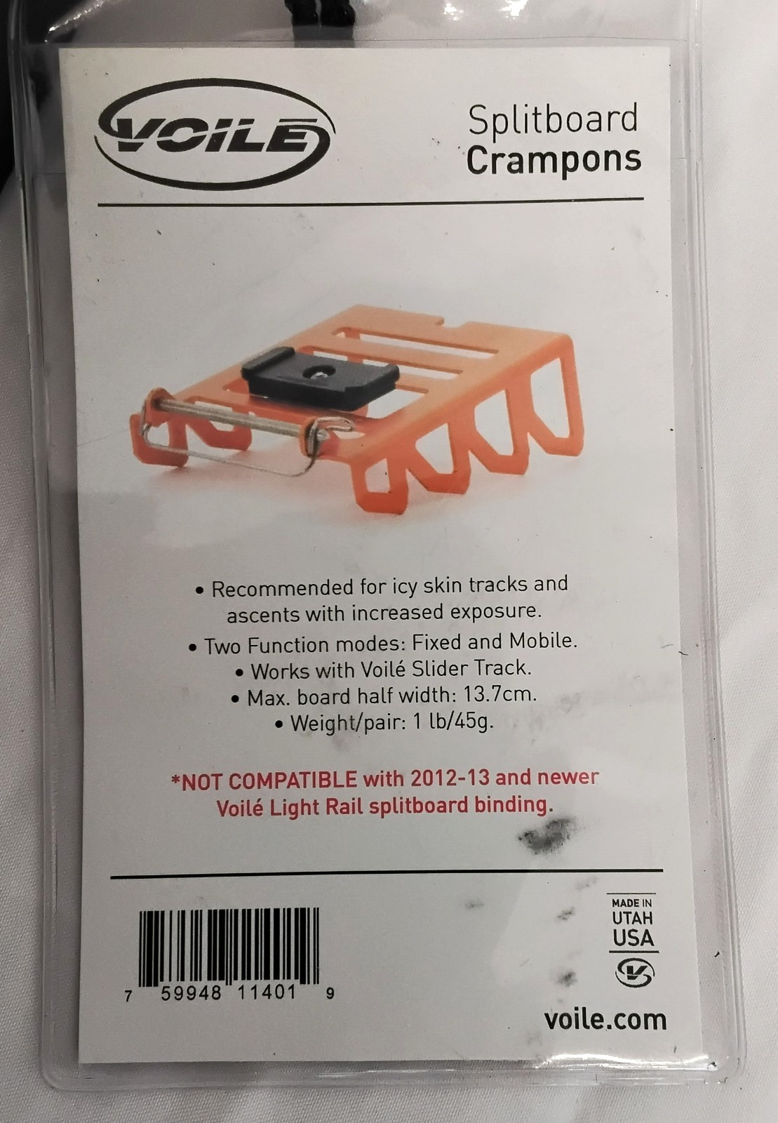 Voile Splitboard Crampons Orange w/ Accessories #W4054