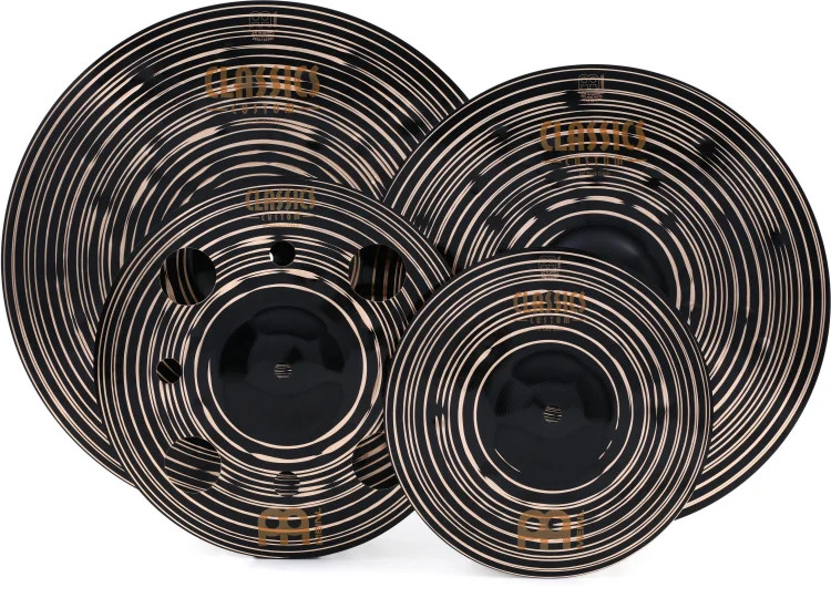 Meinl Cymbals Classics Custom Dark Cymbal Box Set with Free 12 inch Trash Splash