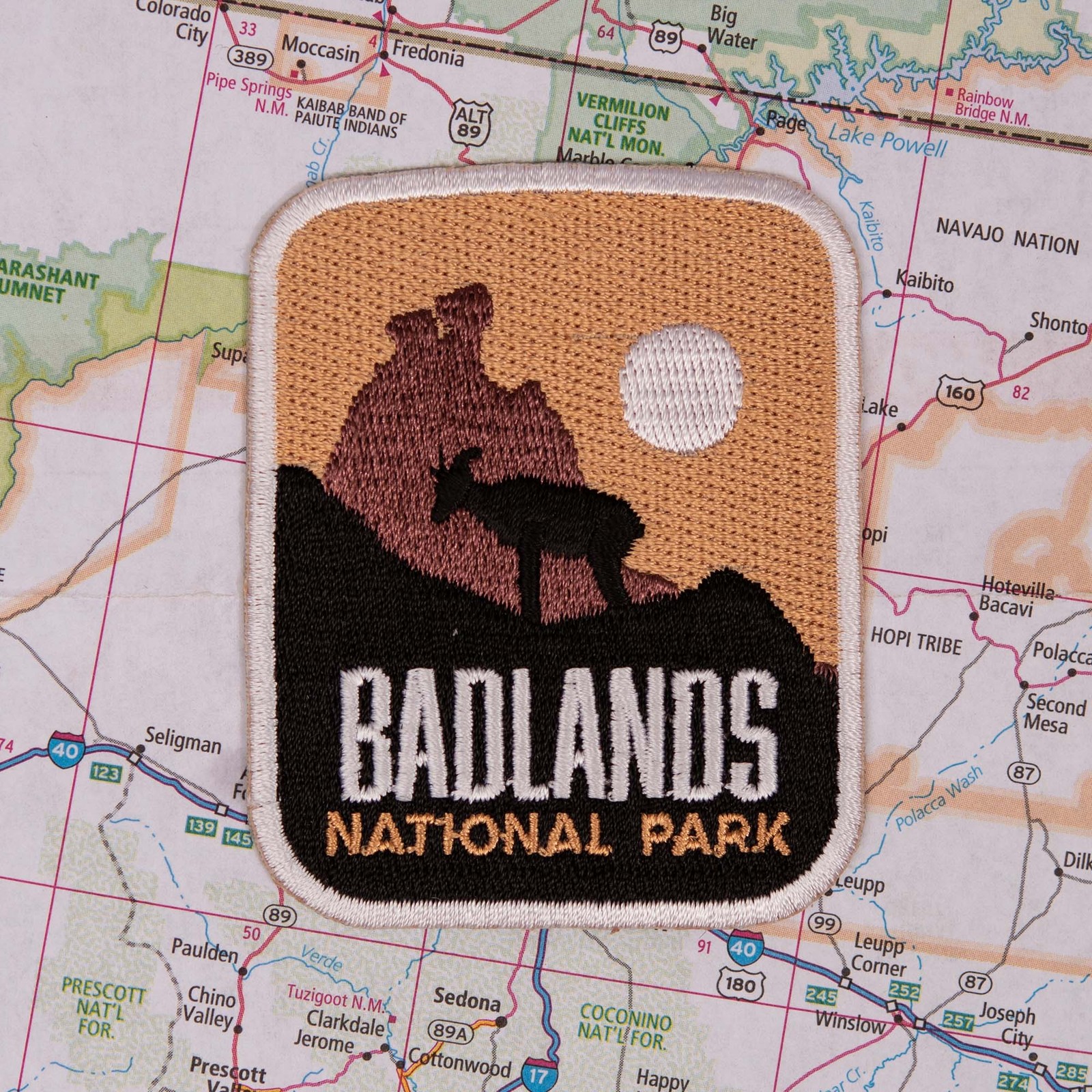 Badlands Iron on Travel Patch - Great Souvenir or Gift for travellers