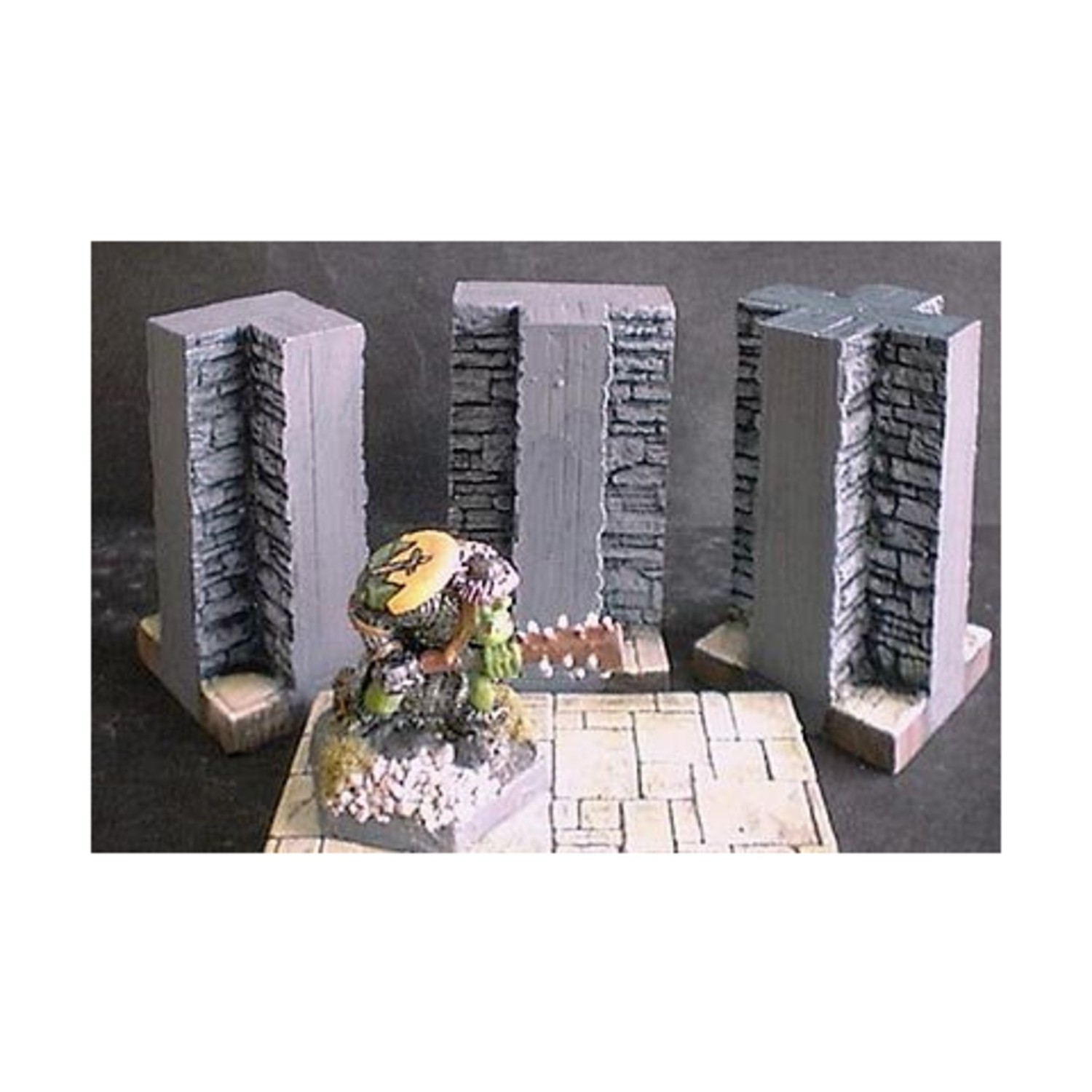 Ainsty Mini Terrain 28mm 3cm Dungeon Wall T-Section Pack New