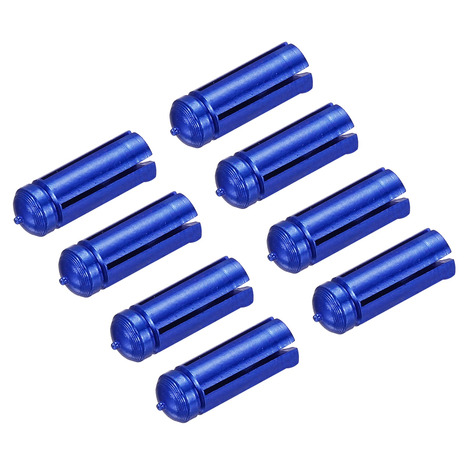 8pcs Dart Flight Protectors Aluminum Alloy Dart Wing Protectors Blue