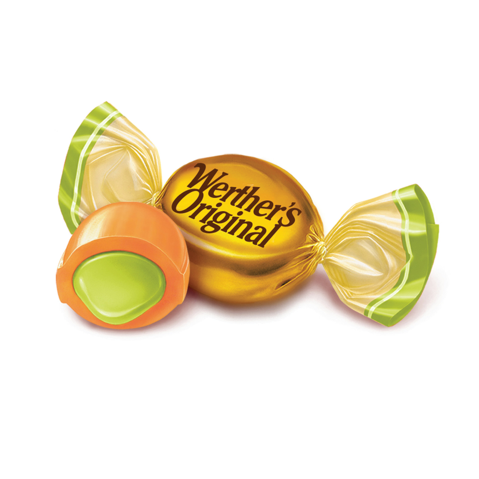 6x Bags Werther's Original Caramel Apple Filled Creamy Hard Candies 2.65oz