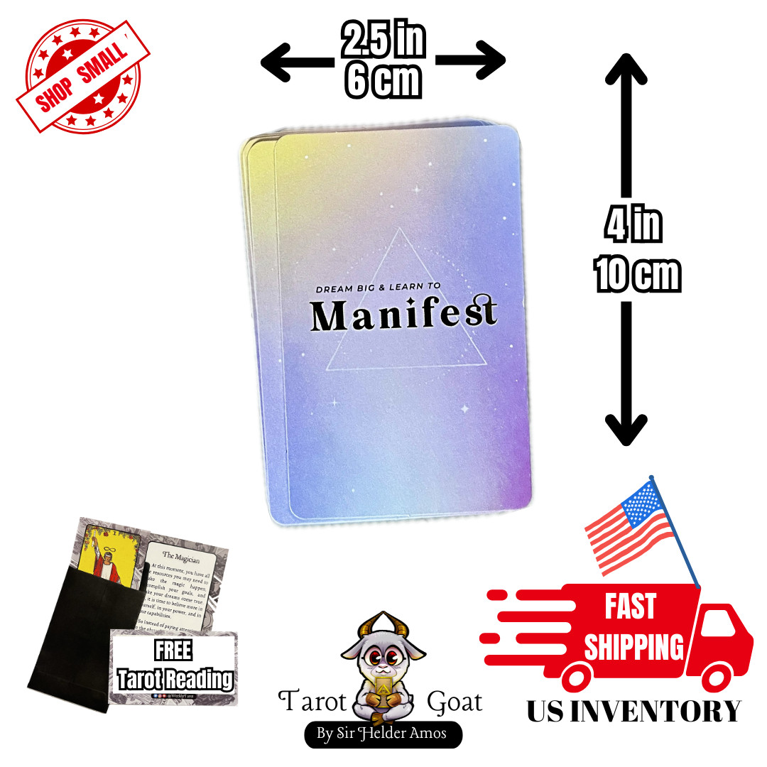 Dream Big & Learn To Manifest Lifestyle Cards - Deck of 100 Cards Gift Republic