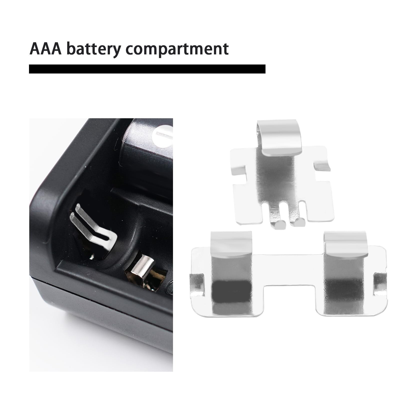 LT Easiyl 6 Sets AAA Battery Shrapnel Multimeter Holder Fixing Silver