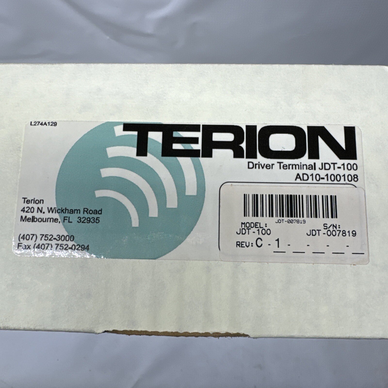 Terion Journeyman-I JDT-100 Maintenance Monitor AD10-100108