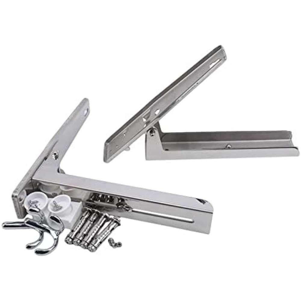 Retractable Foldable Microwave Oven Rack Wall Mounted Stand Holder with