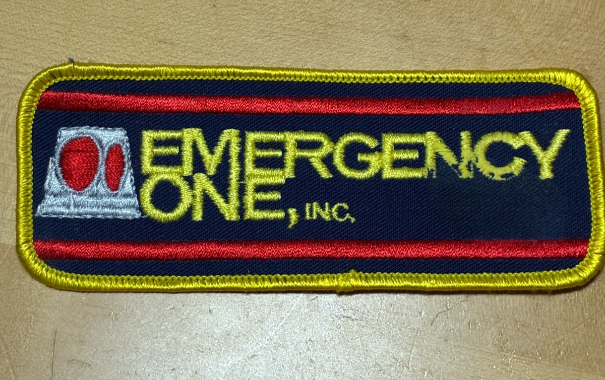 Emergency One Inc.  patch. Free Shipping