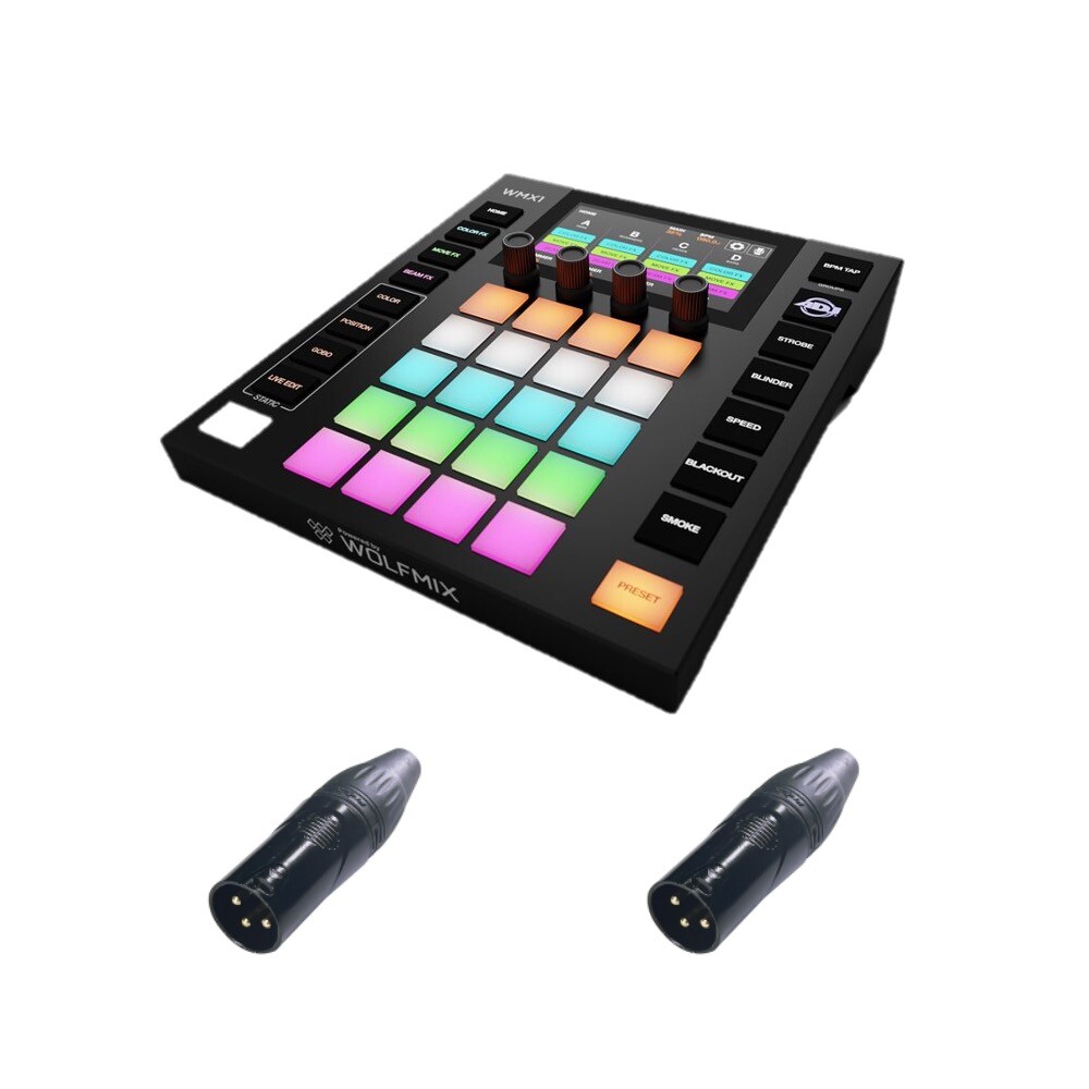 Set of ADJ WMX1 MK2 lighting system + 2x DMX Terminators