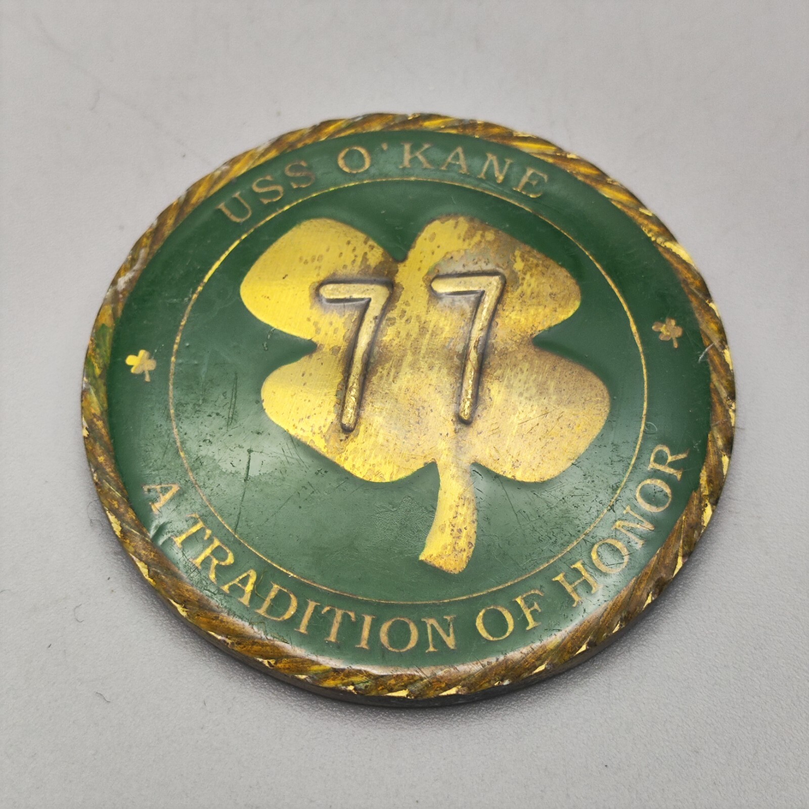 USS Okane Ddg77 a Tradition of Honor Challenge Coin#1