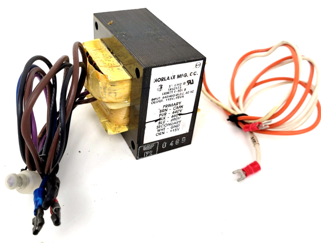 ST-1412 / LR52173 Norlake MFG 60Hz Transformer  - Next Day Option