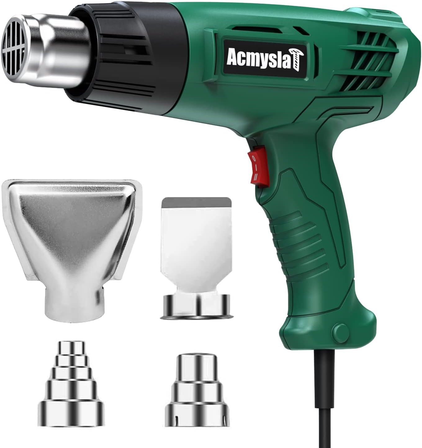 Heat Electric Hot Air Dual Temperature Power Heater 4 Nozzles Tool