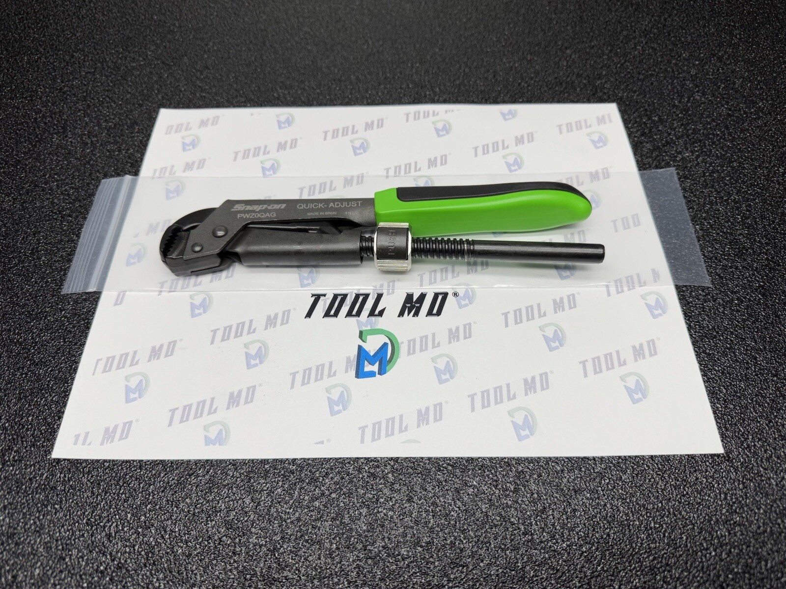 Snap-on Tools NEW GREEN 8-5/8" Soft Grip Quick Adjust Pliers Wrench PWZ0QAG