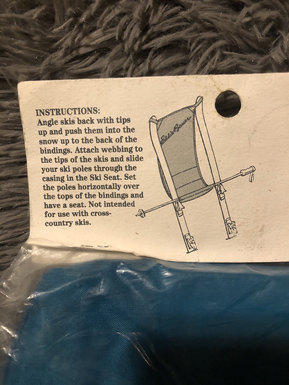 Vintage Eddie Bauer Ski Seat New