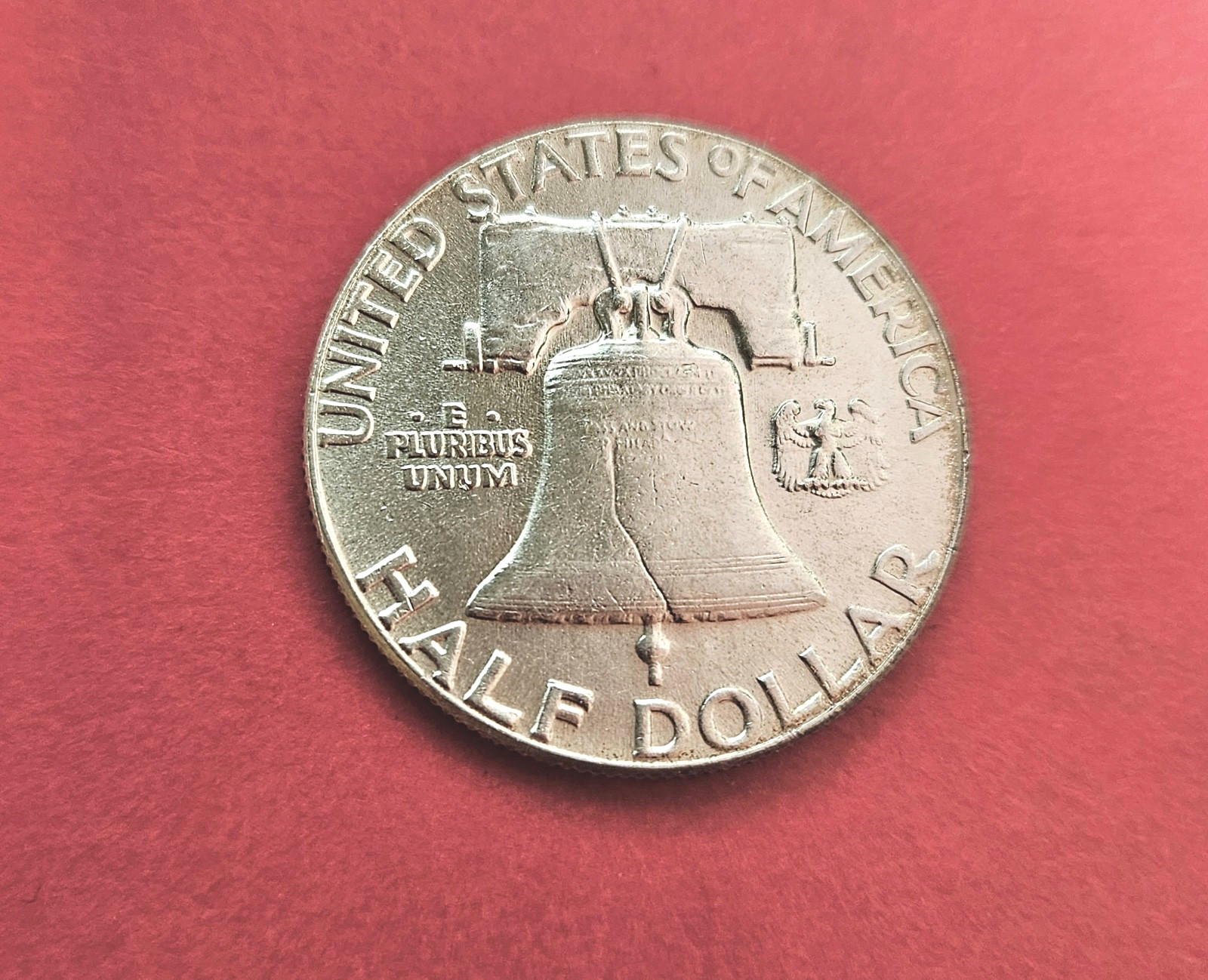 1951 Franklin Silver Half Dollar. AU. 90% Silver