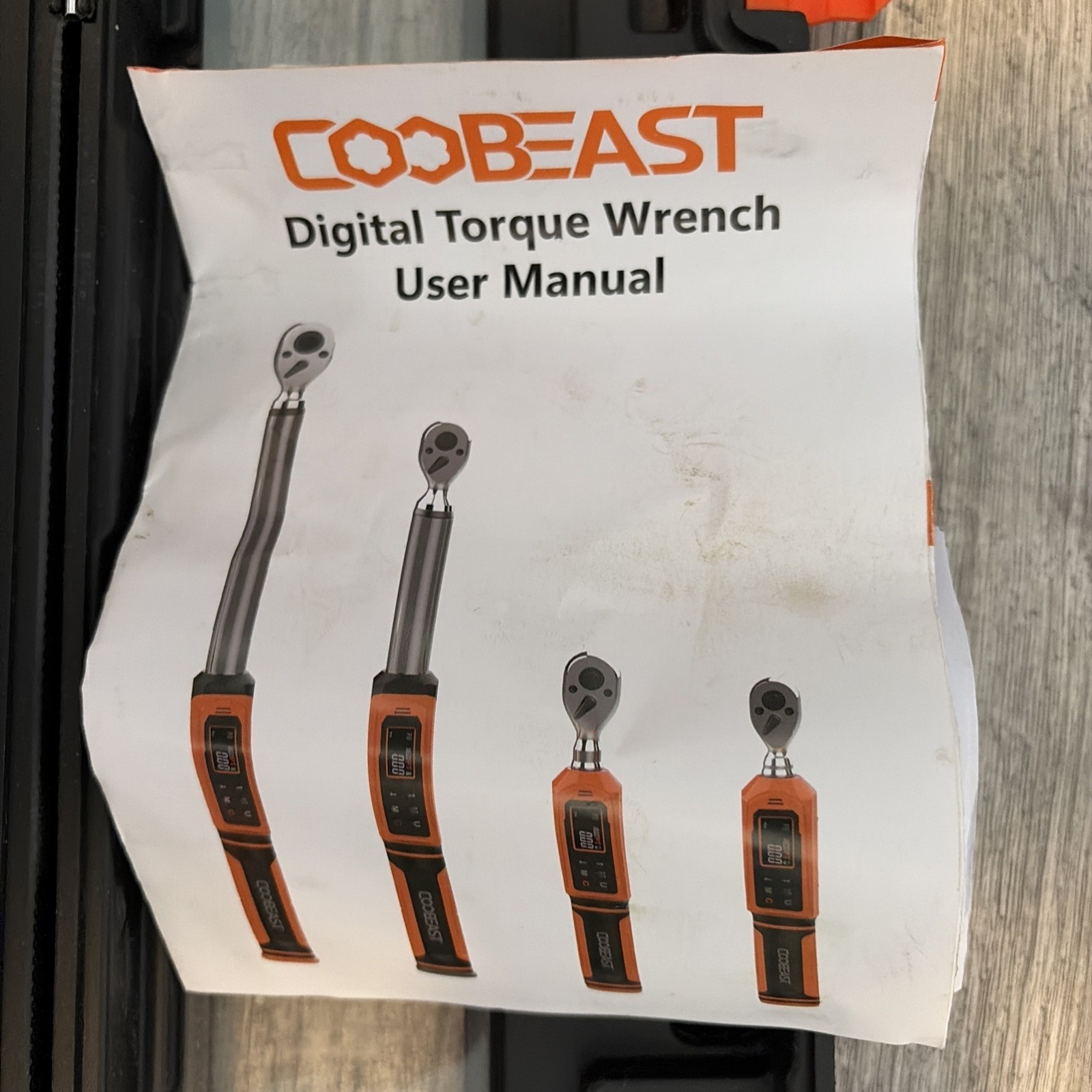coobeast Digital Torque Wrench, 3/8 Drive Electronic Torque Wrench with Prese...