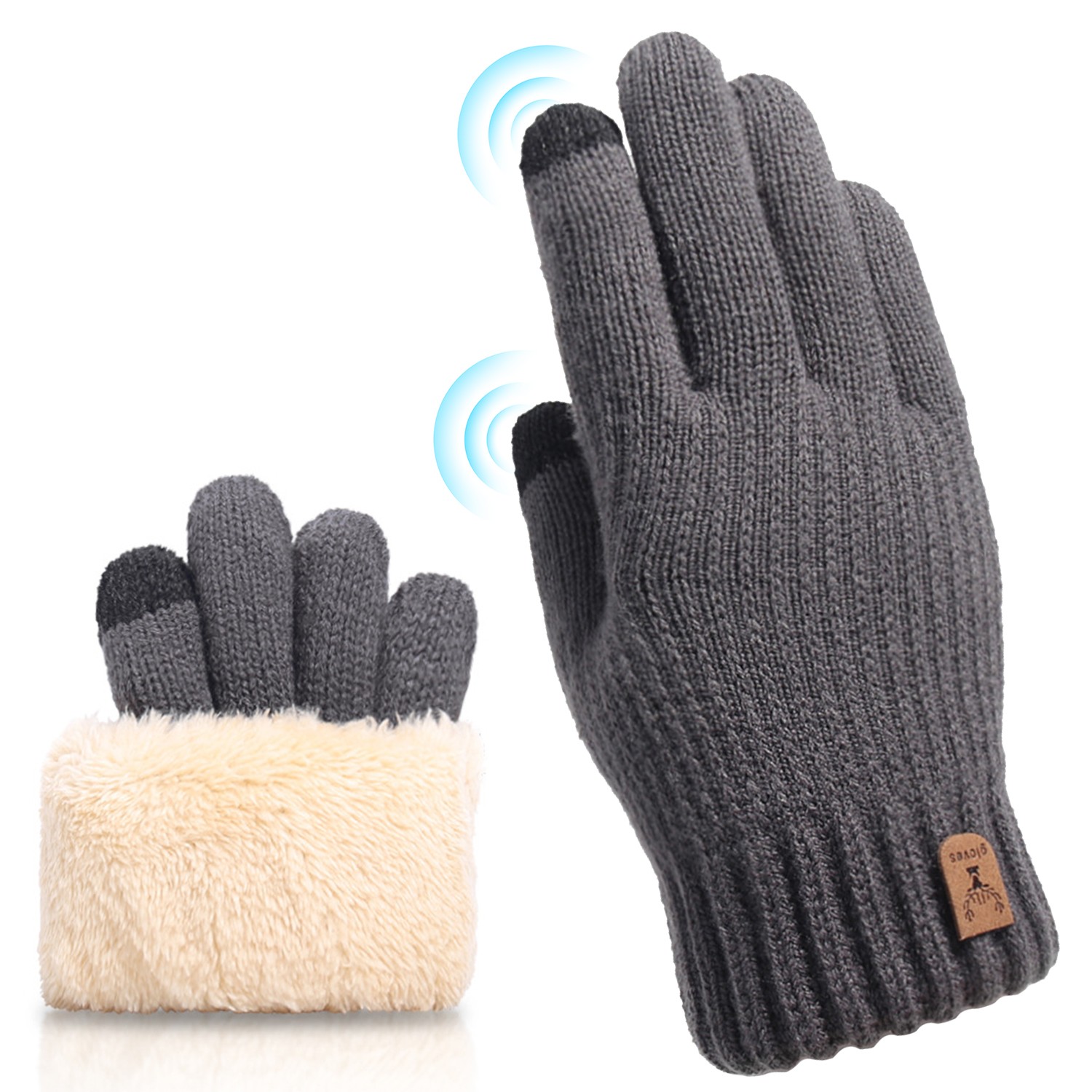 Winter Touchscreen Windproof & Thermal Gloves for Cold Weather for Men & Women