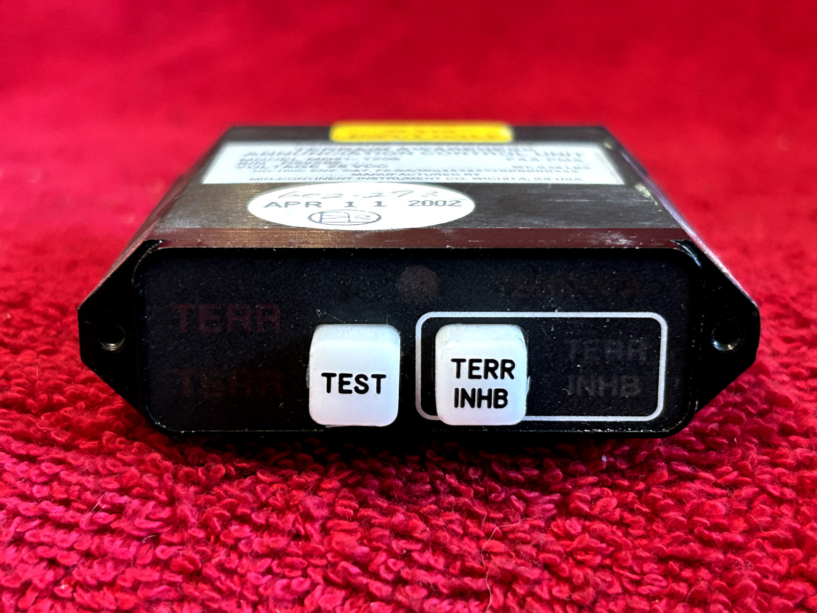 MID-CONTINENT 28V MD41-1208 TERRAIN AWARENESS ANNUNCIATION CONTROL UNIT