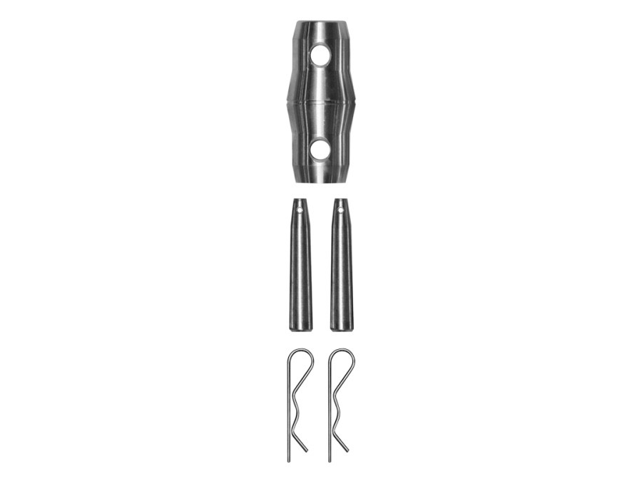 Truss connector conical with pins and R (safety) clips 3 sets