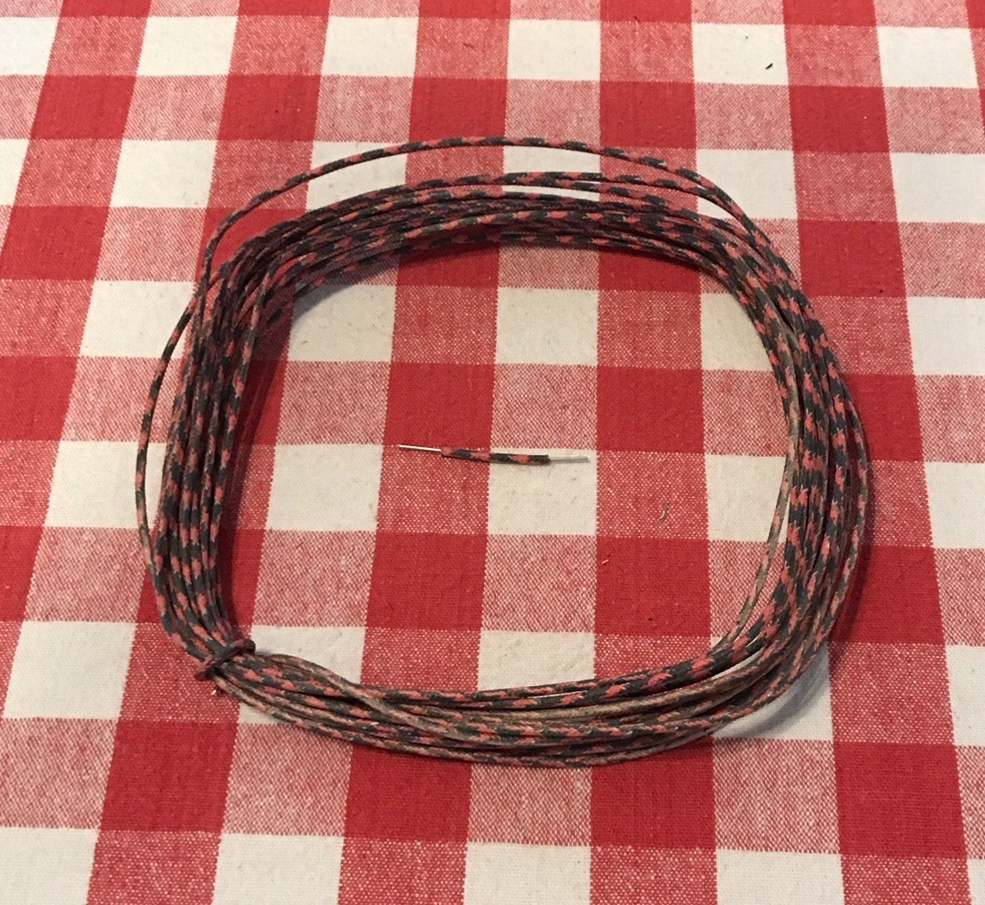 Western Electric Cloth Covered Wire Vintage 20 AWG  Single Strand 20 Feet