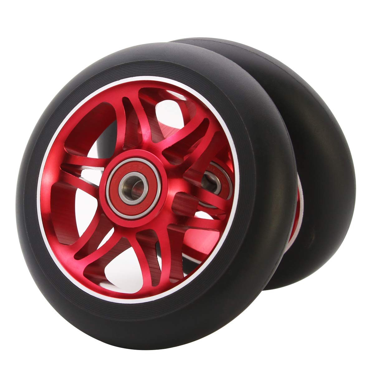 2Pcs 110mm Pro Scooter Wheels with ABEC 9 Bearings Fit for MGP/Razor/Lucky En...