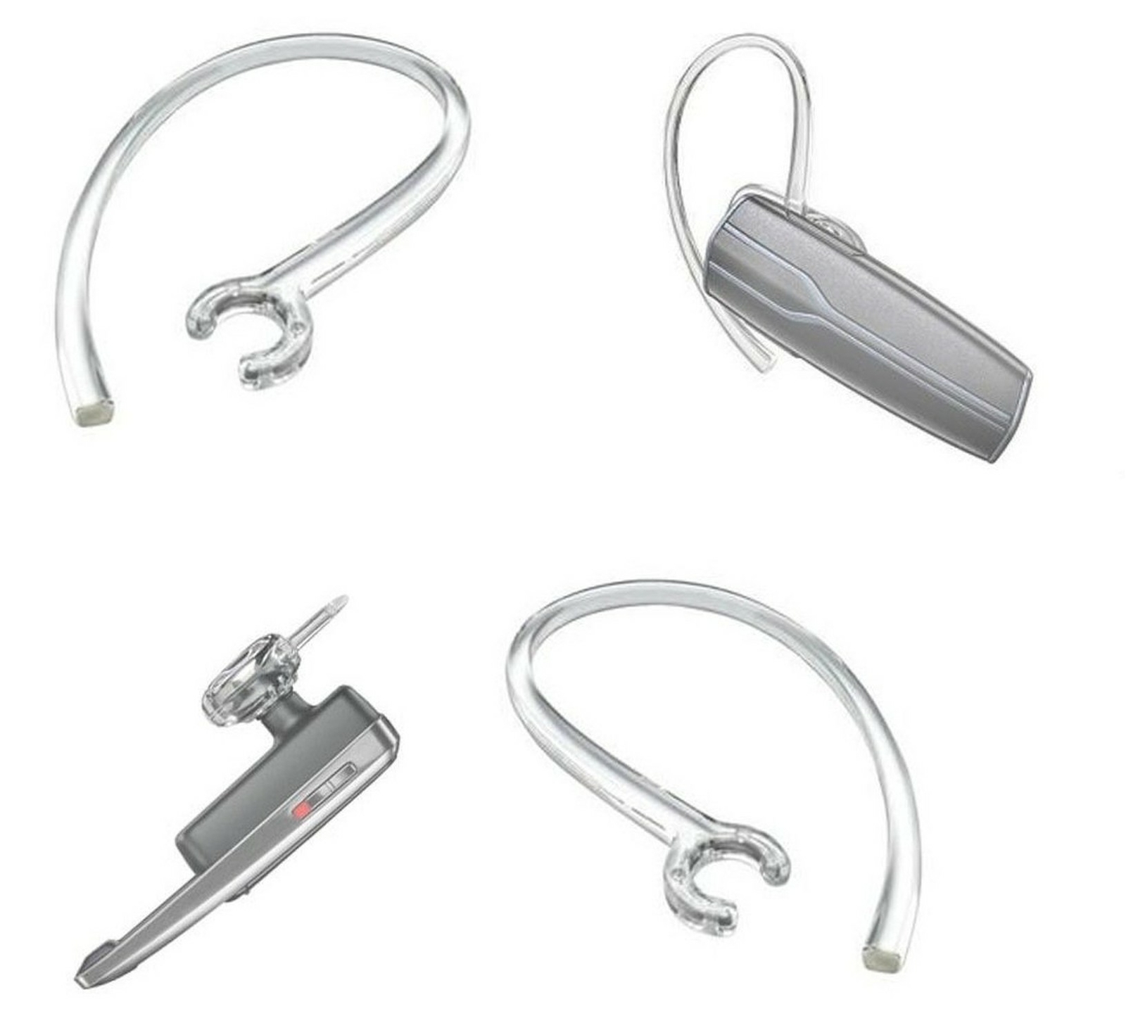 6 Pack Replacement Ear Piece Clamp Bluetooth Ear Hook Loop - Set of 3 PCS Cle...