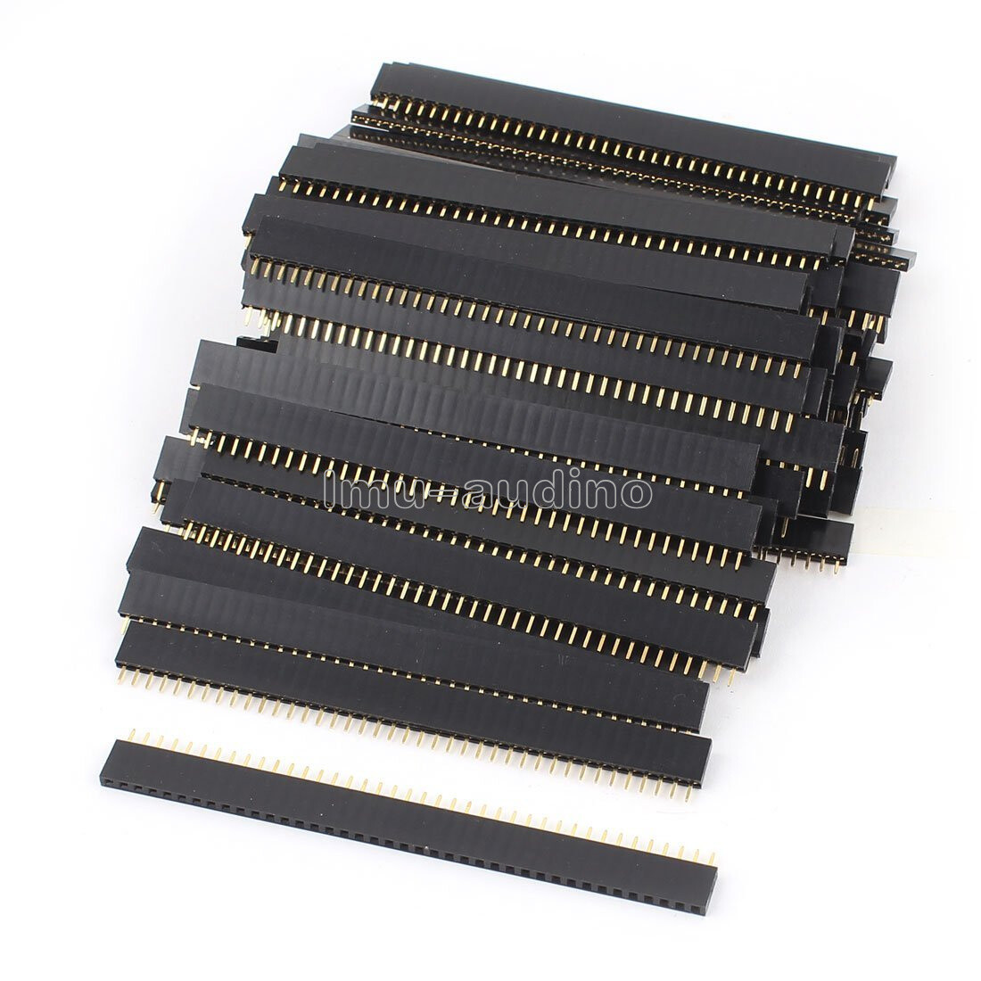 10pcs 2.54mm 40pin single row straight female pin header strip PBC