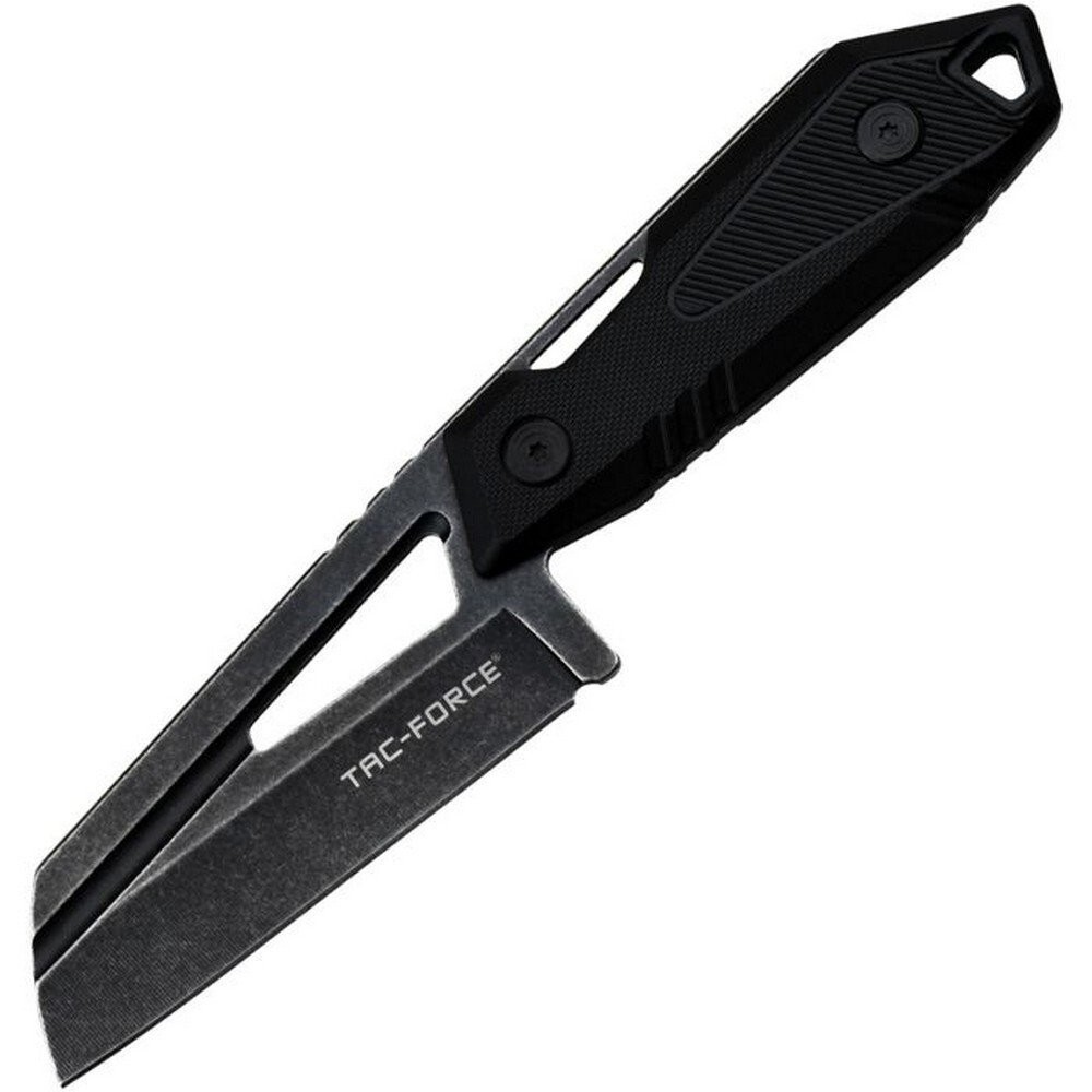 Tac Force Stainless Steel Blade Black Nylon Handle Fixed Knife TF-FIX021BK