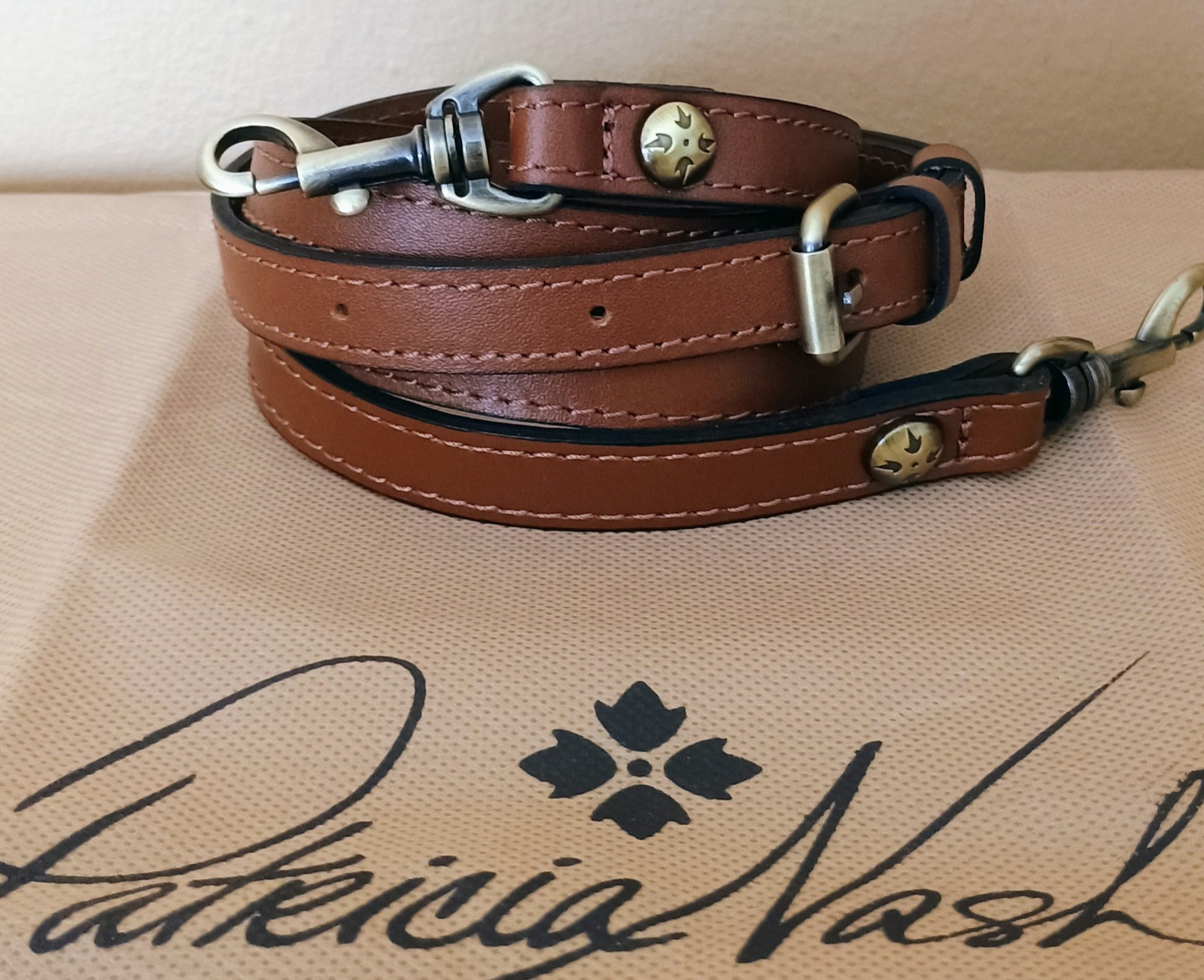 NEW Patricia Nash Replacement Leather Adjustable Strap Crossbody for Bag BROWN