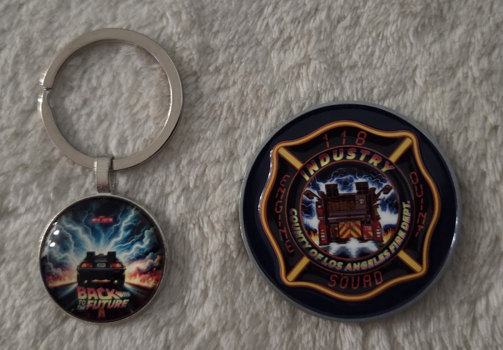 Los Angeles County Station 118 Fire Department Challenge Coin & Keychain