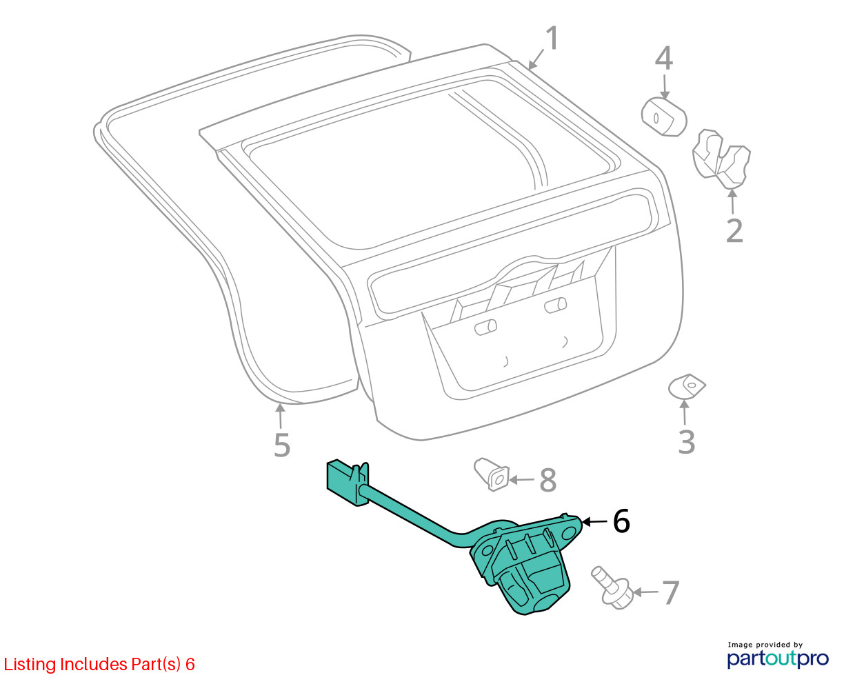 Camera/Projector Decklid Mounted Fits 06-09 PRIUS 10221805