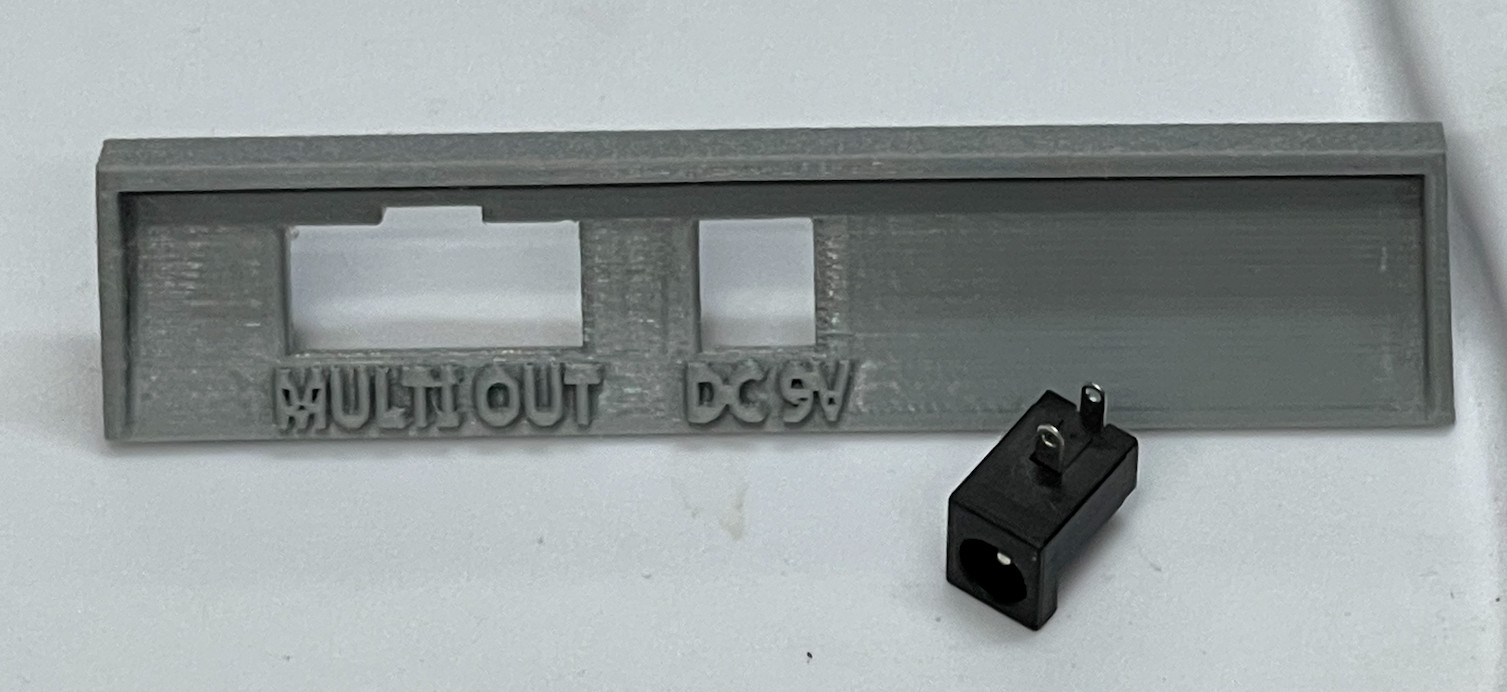 Replacement Back Panel Power DC Jack Port for SNES Jr Super Nintendo 2 SNS-101