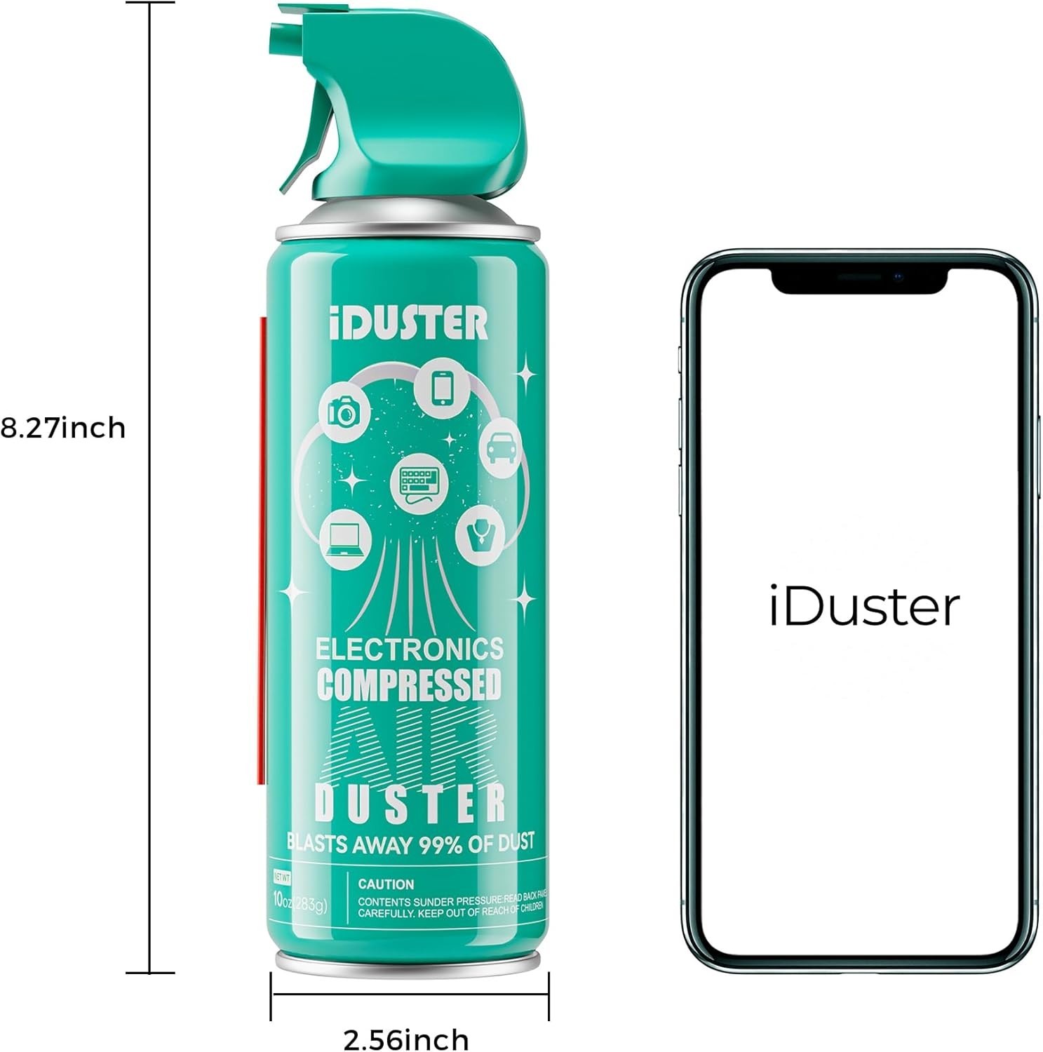 Disposable Compressed Duster, Computer Cleaner, Keyboard Cleaner, 1 Pack, 10 oz