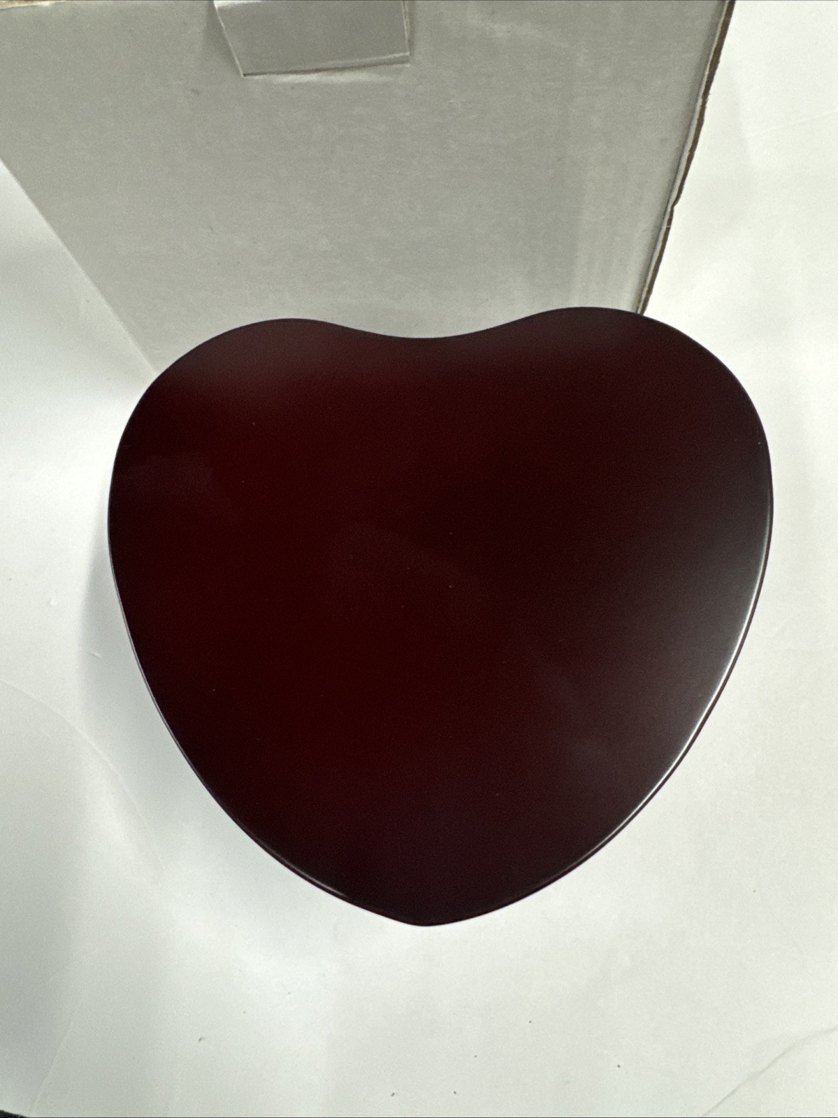 Sudberry House Heart Shaped Cherry Wood Finish Jewelry Box #99981 (approx 7x7”)