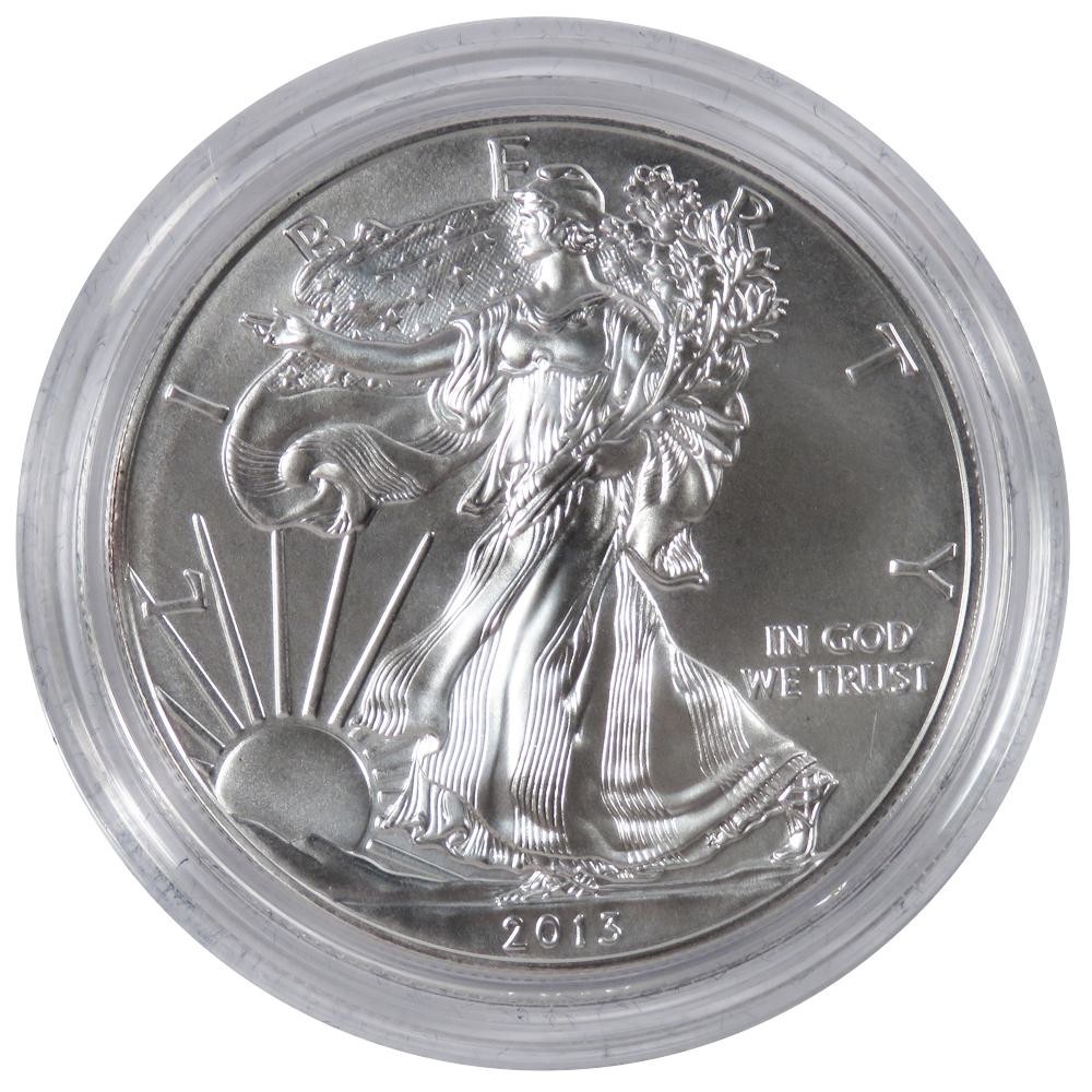 2013-W Burnished Silver Eagle (OGP)