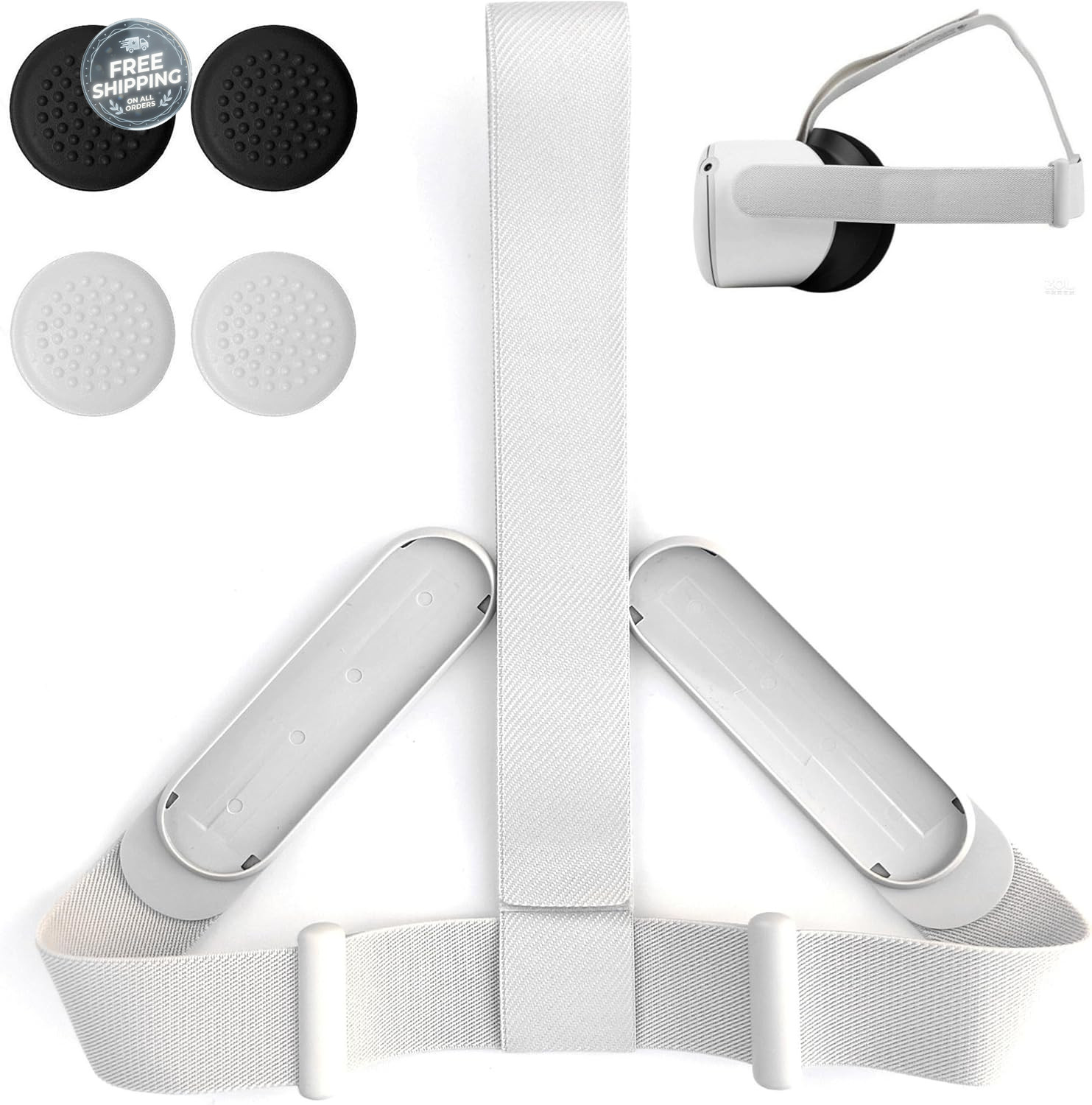 Original Head Strap for Oculus Quest 2 Headset, Replacement Headstrap for Meta Q